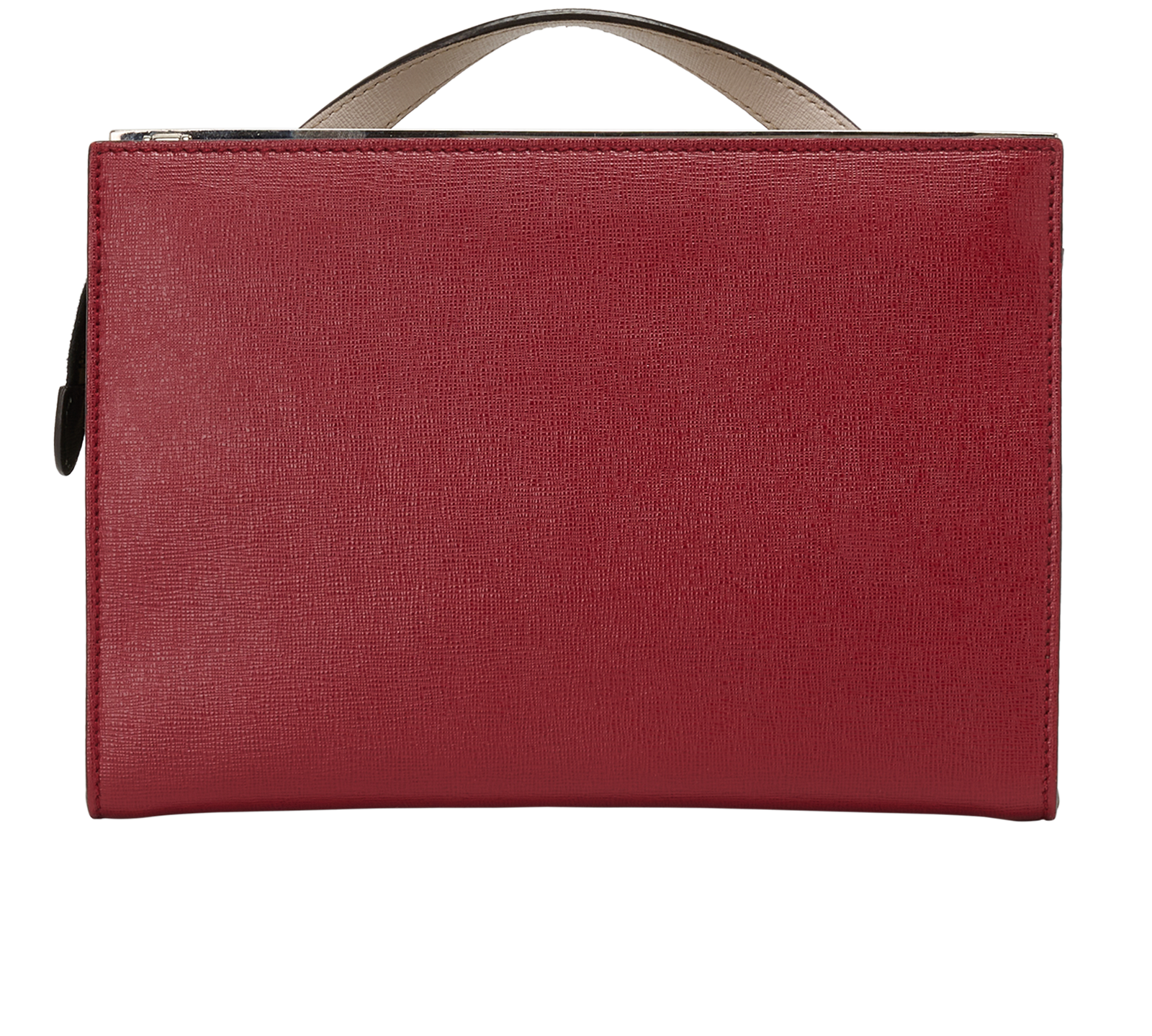 Demi Jour Monster Bag, &pound;450, Handbags, Red/Taupe/White, Leather, Back view